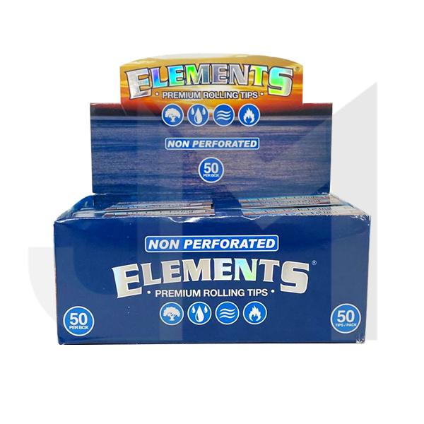 50 Elements Premium Rolling Tips - Non-Perforated