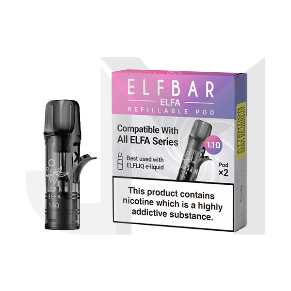 Elf Bar ELFA Empty Refillable Pods 2ml - 2 pcs Elf Bar ELFA Empty Refillable Pods 2ml - 2 pcs