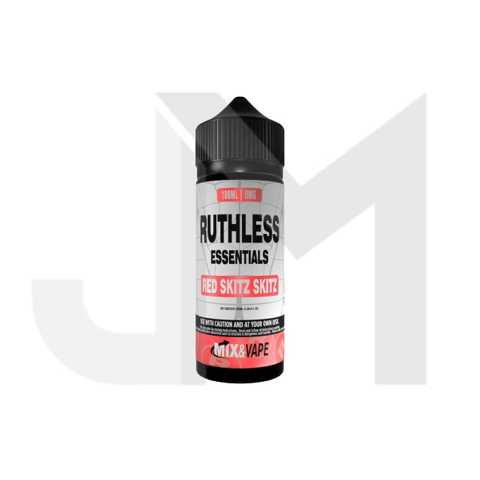 0mg Ruthless Essentials 100ml Shortfill (60VG/40PG)