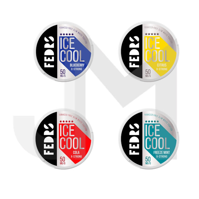 50mg FEDRS Ice Cool X-Strong Nicotine Pouch - 20 Pouches