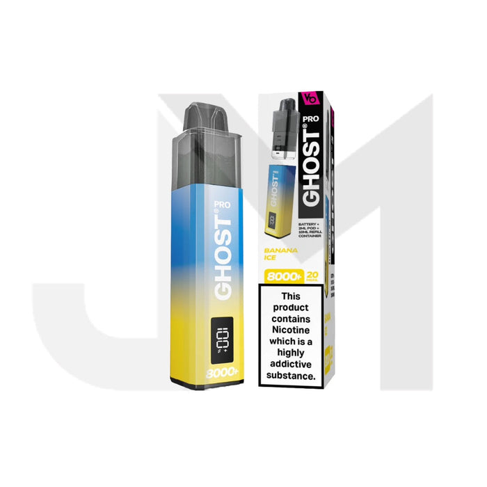 20mg Ghost Pro 8000+ By Vapes Bars Prefilled Pod Vape Kit