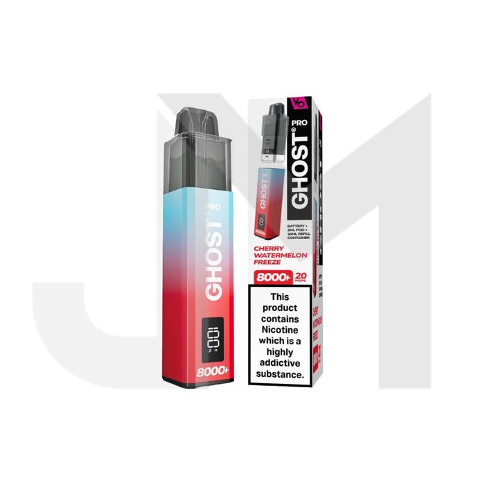 20mg Ghost Pro 8000+ By Vapes Bars Prefilled Pod Vape Kit