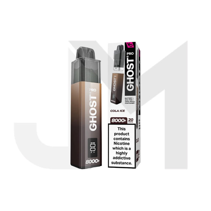 20mg Ghost Pro 8000+ By Vapes Bars Prefilled Pod Vape Kit