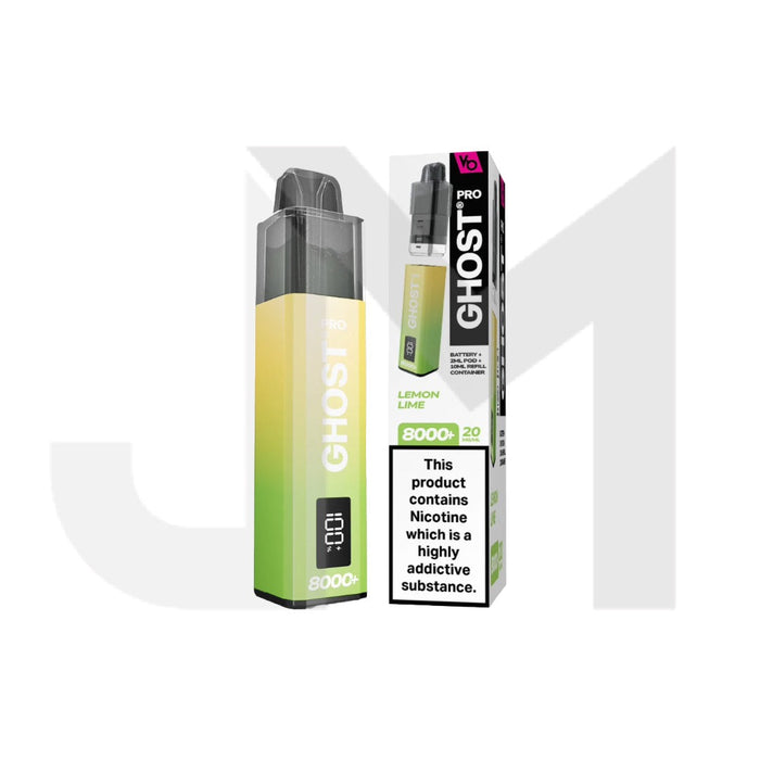 20mg Ghost Pro 8000+ By Vapes Bars Prefilled Pod Vape Kit 20mg Ghost Pro 8000+ By Vapes Bars Prefilled Pod Vape Kit