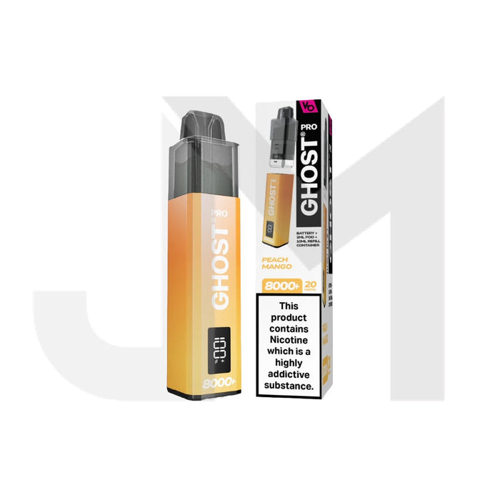 20mg Ghost Pro 8000+ By Vapes Bars Prefilled Pod Vape Kit 20mg Ghost Pro 8000+ By Vapes Bars Prefilled Pod Vape Kit