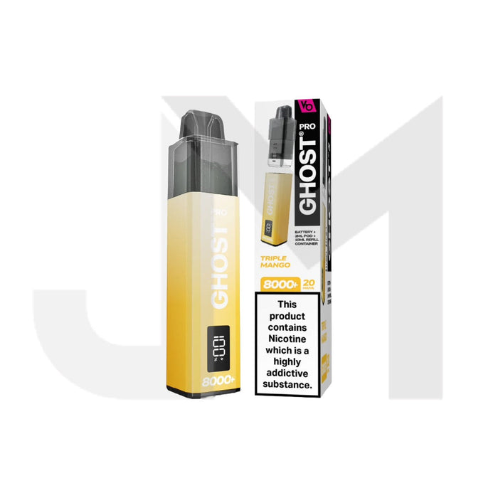 20mg Ghost Pro 8000+ By Vapes Bars Prefilled Pod Vape Kit