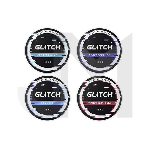 16mg Glitch Regular Nicotine Pouches - 20 Pouches