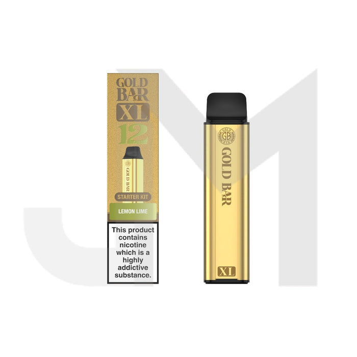 20mg Gold Bar XL Prefilled Pod Vape Kit 10000 Puffs