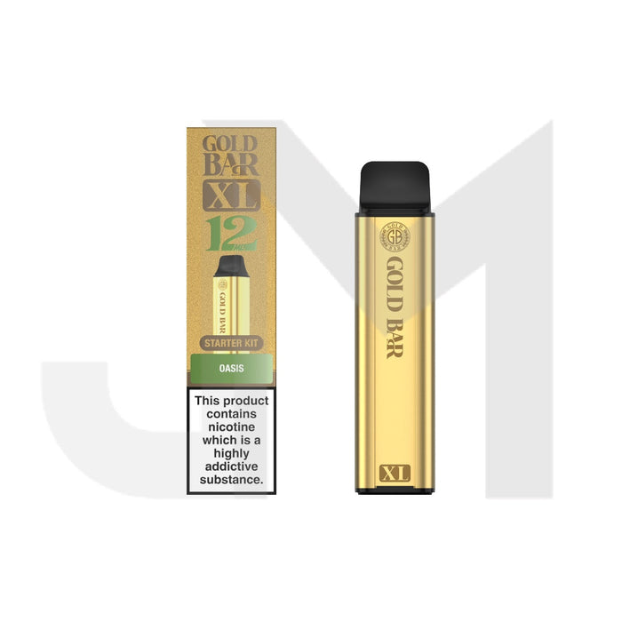 20mg Gold Bar XL Prefilled Pod Vape Kit 10000 Puffs