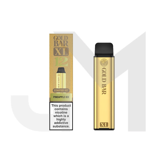 20mg Gold Bar XL Prefilled Pod Vape Kit 10000 Puffs