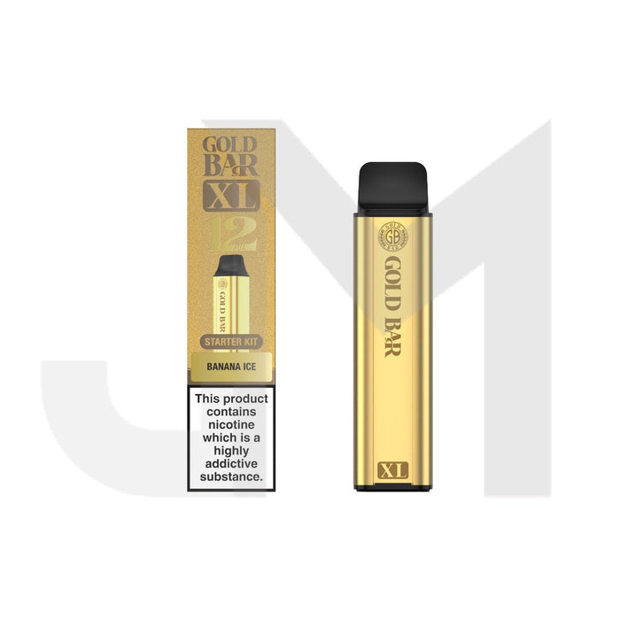 20mg Gold Bar XL Prefilled Pod Vape Kit 10000 Puffs