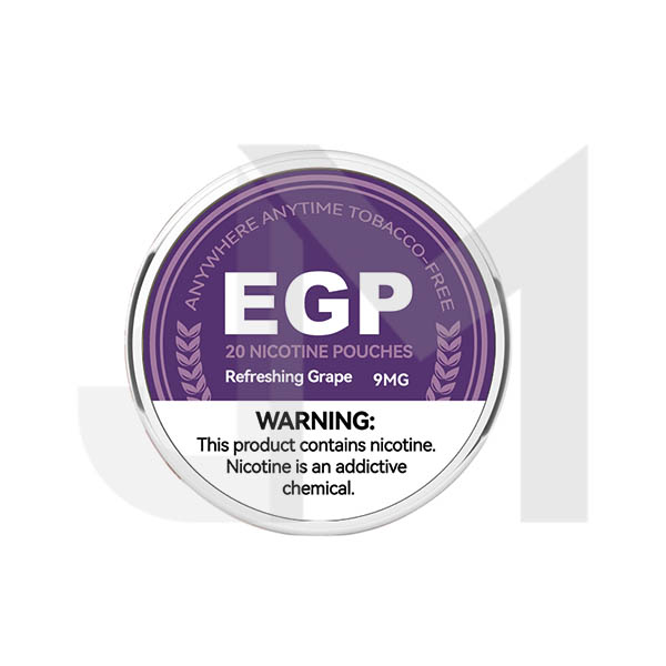 9mg EGP Nicotine Pouches - 20 Pouches