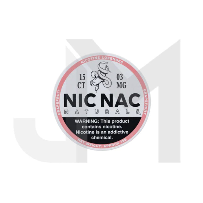 3mg Nic Nac Naturals Nicotine - 15 Lozenge Tablets