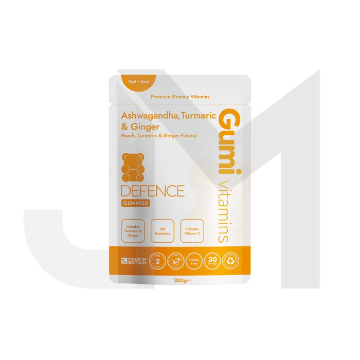Gumi Vitamins Defence Ashwagandha Turmeric & Ginger Gummies - 60 Gummies