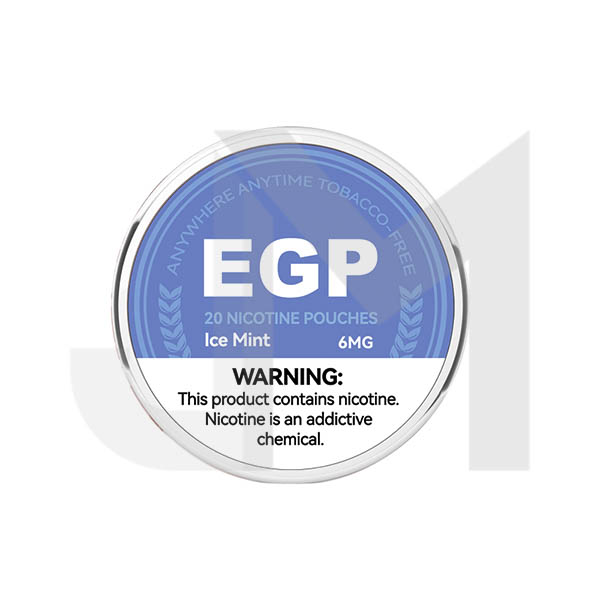 6mg EGP Nicotine Pouches - 20 Pouches