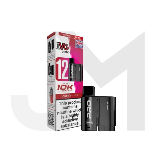 20mg IVG Pro 12 Refill Pod Pack 10000 Puffs