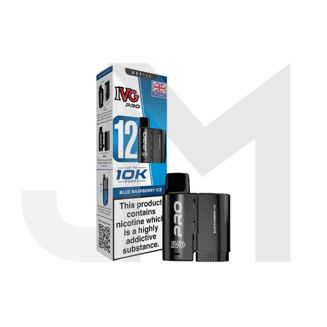 10mg IVG Pro 12 Refill Pods 10000 Puffs