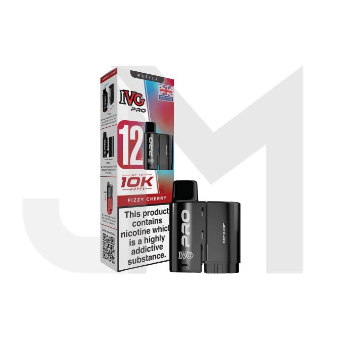 10mg IVG Pro 12 Refill Pods 10000 Puffs