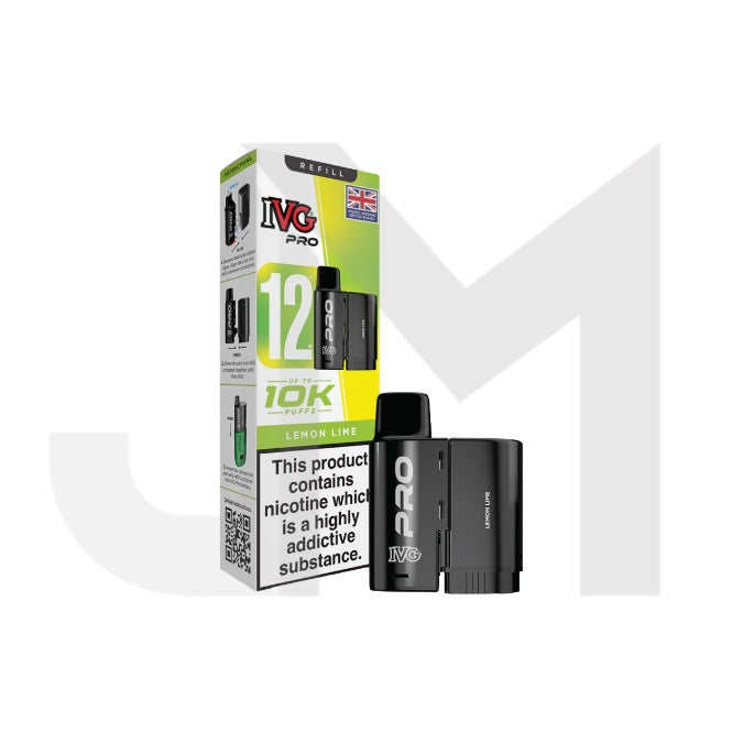 10mg IVG Pro 12 Refill Pods 10000 Puffs