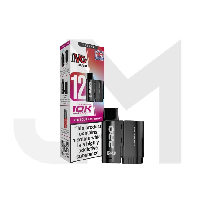 10mg IVG Pro 12 Refill Pods 10000 Puffs