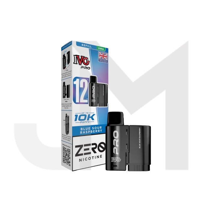 0mg IVG Pro 12 Refill Pods 10000 Puffs