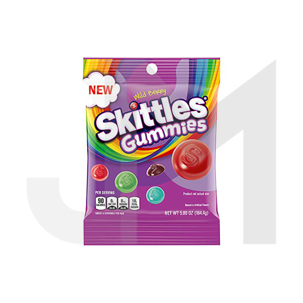 USA Skittles Gummy Wild Berry Share Bag - 164g