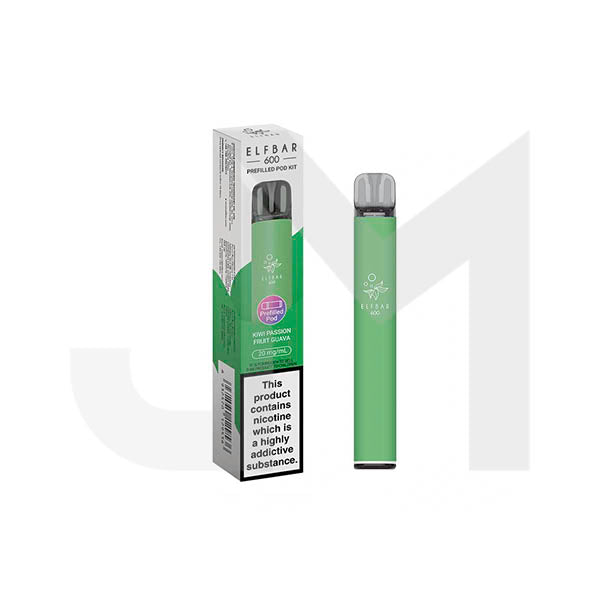 20mg Elf Bar 600 Prefilled Pod Vape Kit 600 Puffs