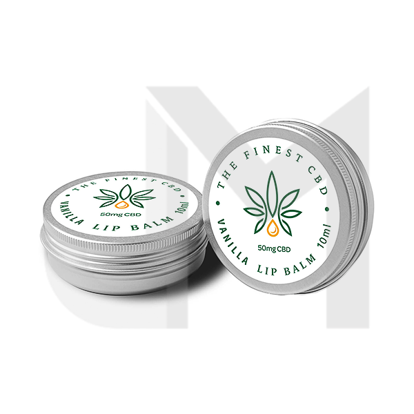 The Finest Balm 50mg CBD Vanilla Lip Balm Tin - 10ml