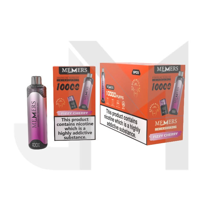5 x 20mg Memers Wukong V10000 Prefilled Pod Vape Kit 10000 Puffs – (2 Free Kits With Every Box Of 5)