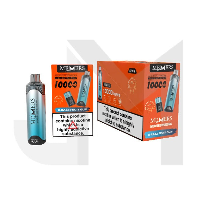 5 x 20mg Memers Wukong V10000 Prefilled Pod Vape Kit 10000 Puffs – (2 Free Kits With Every Box Of 5)