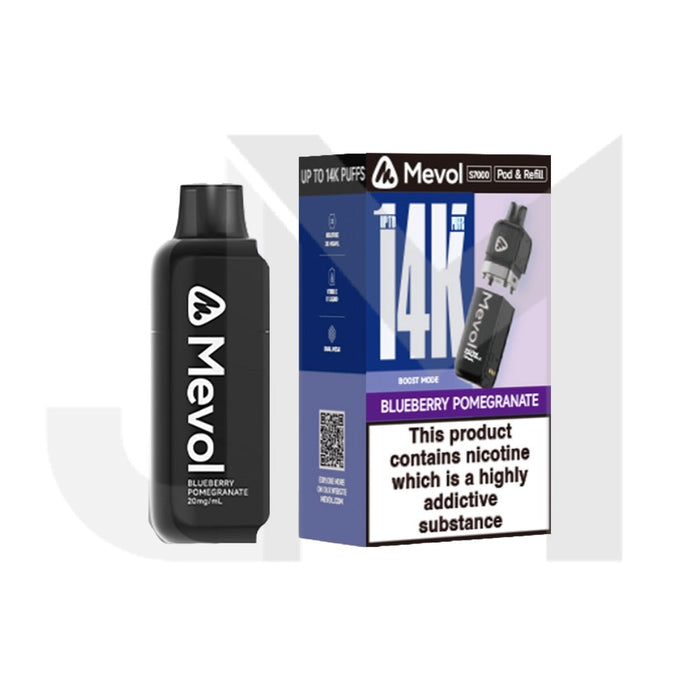 20mg Mevol S7000 Prefilled Pod & Refill 14k puffs
