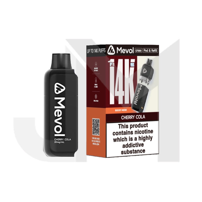 20mg Mevol S7000 Prefilled Pod & Refill 14k puffs