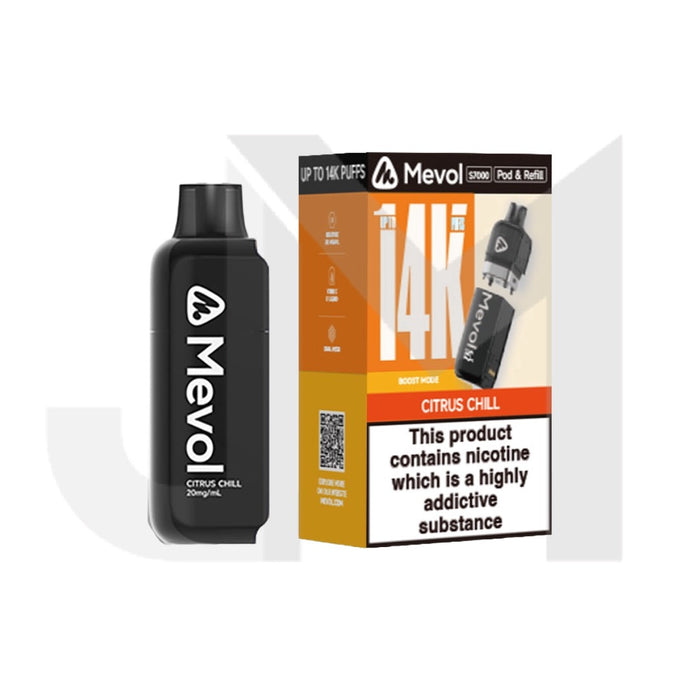 20mg Mevol S7000 Prefilled Pod & Refill 14k puffs