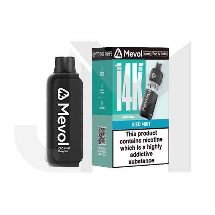 20mg Mevol S7000 Prefilled Pod & Refill 14k puffs