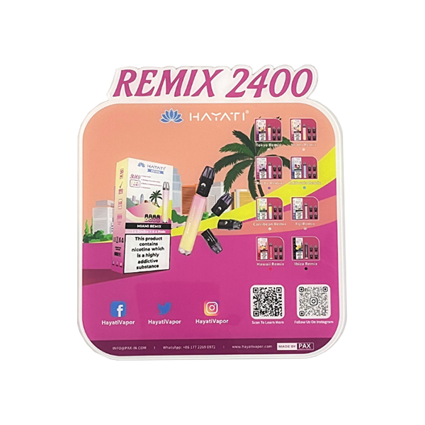 FREE Hayati Remix 2400 Assorted Designs Store Sign - For Your Business! 1 Per Customer