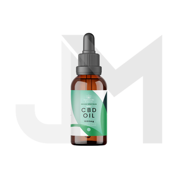 Supreme CBD 1000mg Broad Spectrum Mint CBD Oil - 30ml