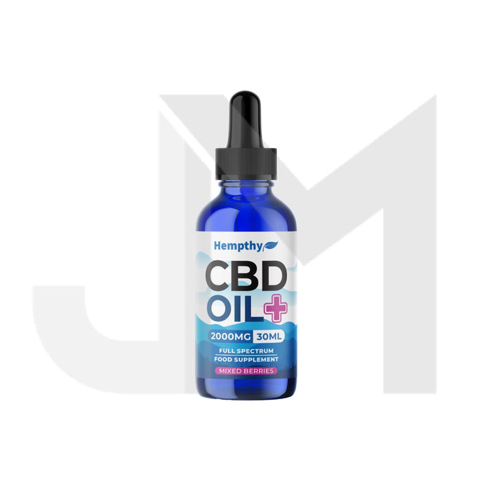 Hempthy 2000mg CBD Oil Full Spectrum Food Supplement Mixed Berries - 30ml