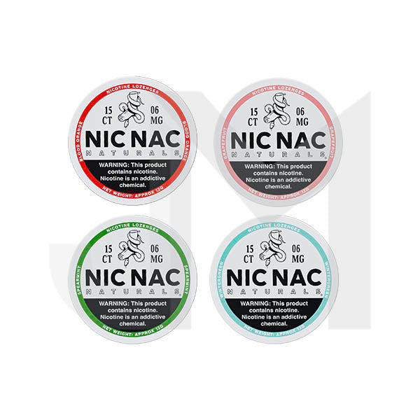 6mg Nic Nac Naturals Nicotine - 15 Lozenge Tablets