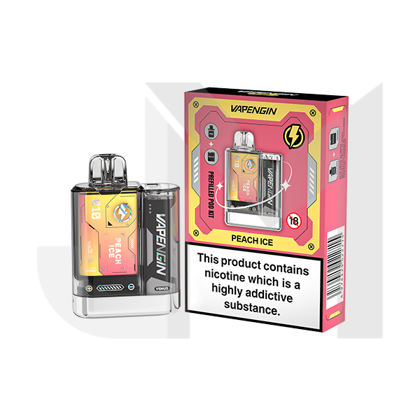 Vapengin Venus Pod Vape Kit + 1x 20mg Prefilled Pod 2ml Vapengin Venus Pod Vape Kit + 1x 20mg Prefilled Pod 2ml