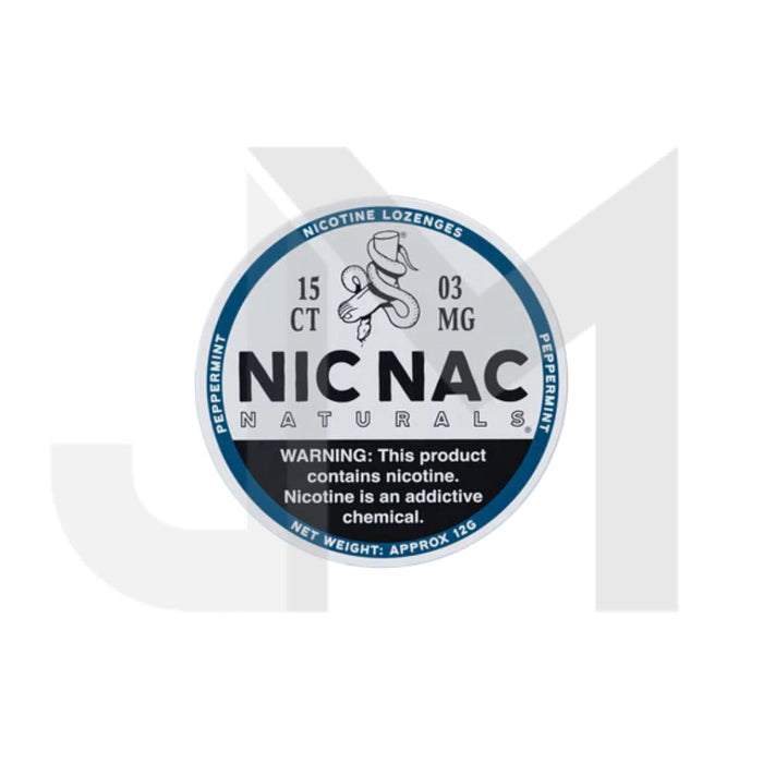 3mg Nic Nac Naturals Nicotine - 15 Lozenge Tablets