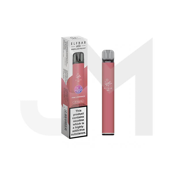 20mg Elf Bar 600 Prefilled Pod Vape Kit 600 Puffs