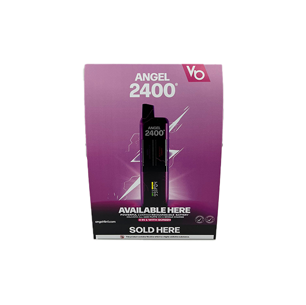 FREE Vapes Bar Angel 2400 Promotional Counter Display - For Your Business! 3 Per Customer
