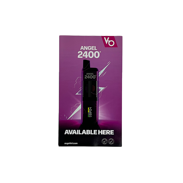 FREE Vapes Bar Angel 2400 Promotional Window Sticker - For Your Business! 3 Per Customer