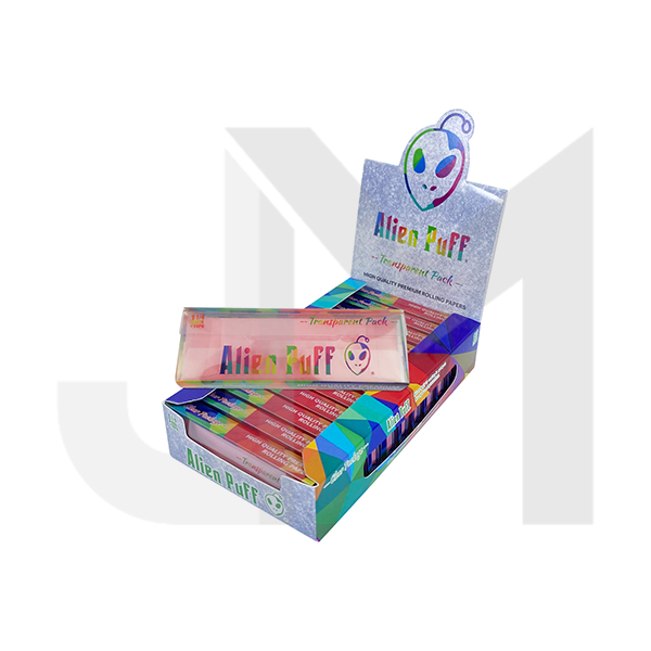 Alien Puff 1.25 Size Transparent Pack Pink Papers & Filter Tips 12 Booklets (HP2208)