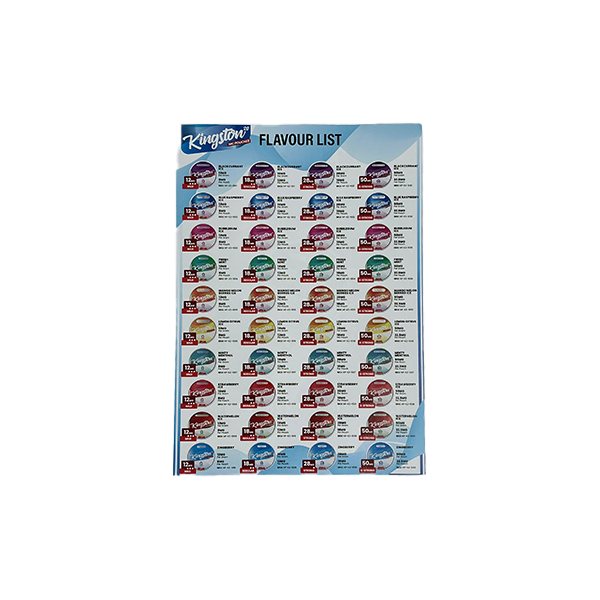 FREE Kingston Nic Pouches Promotional A3 Poster - For Your Business! 2 Per Customer