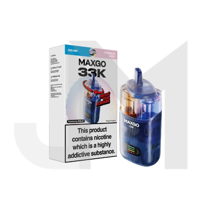 18mg Relx Maxgo 33K Prefilled Pod Vape Kit 25W 18mg Relx Maxgo 33K Prefilled Pod Vape Kit 25W