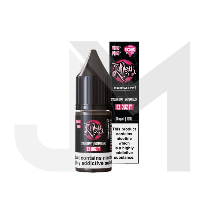20mg Ruthless Nic Salt 10ml (50VG/50PG)