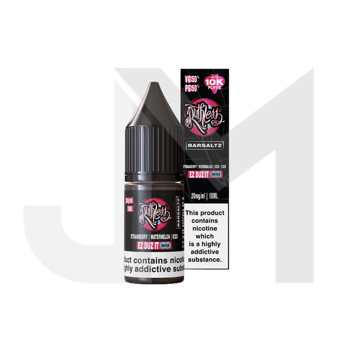 10mg Ruthless Nic Salt 10ml (50VG/50PG)