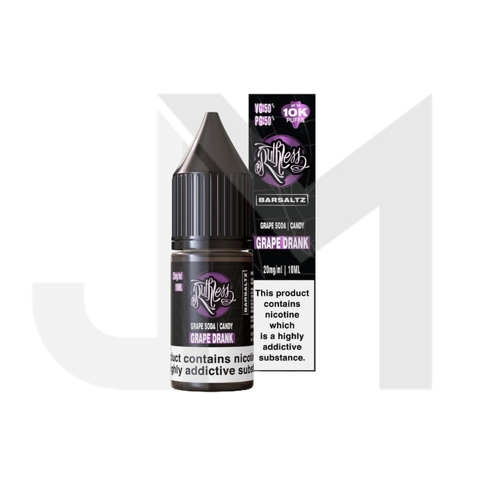 20mg Ruthless Nic Salt 10ml (50VG/50PG)