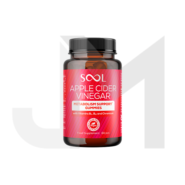 SOOL 500mg Apple Cider Vinegar Gummies - 60 Pieces